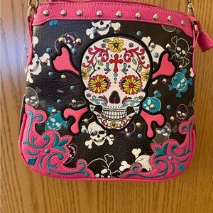 Colorful Skull Design Women's (concealed carry?)Bag
